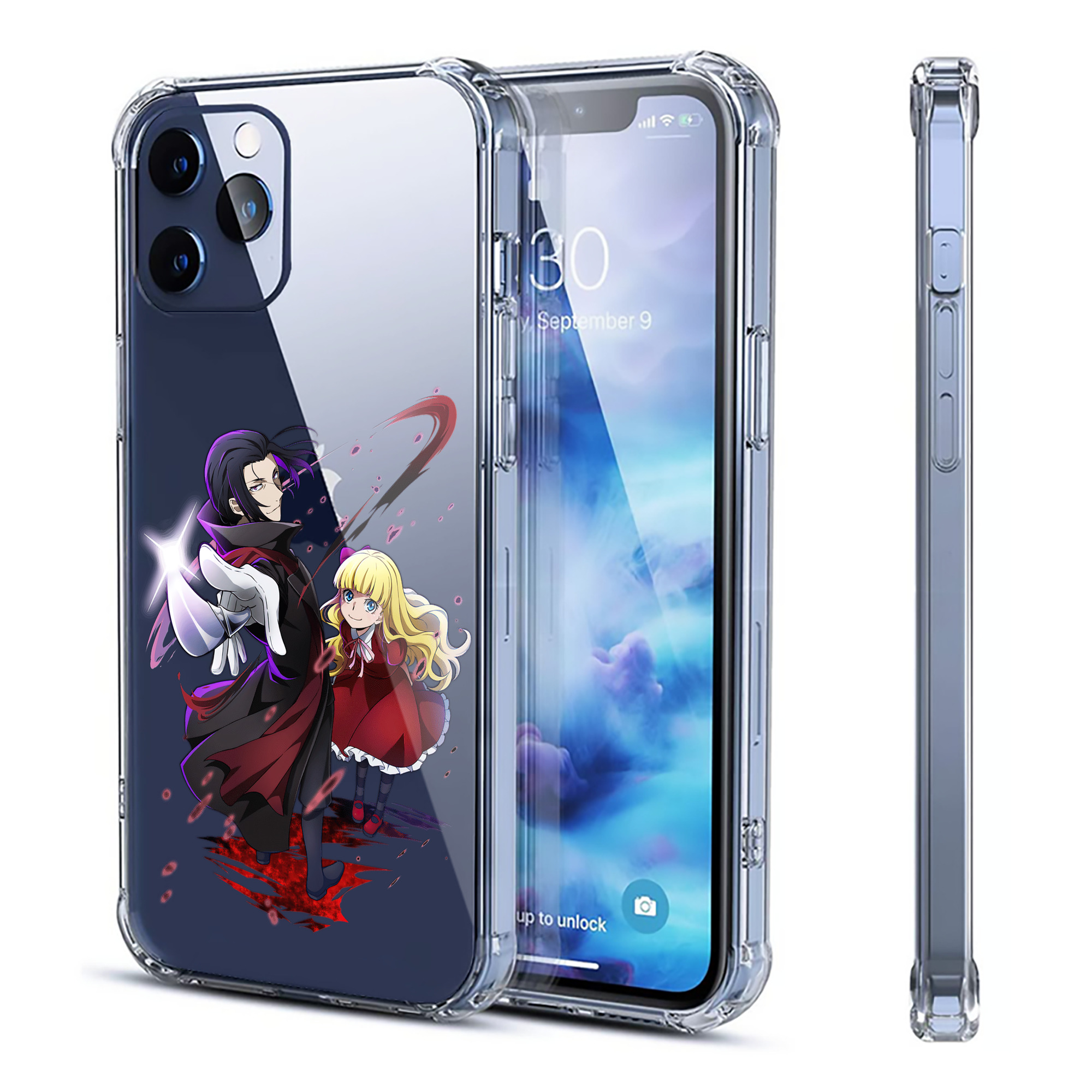 （画像用） 文豪ストレイドッグス Bungo Stray Dogs 【iPhone 12シリーズ対応】透明スマホケース（クリアソフトケース）